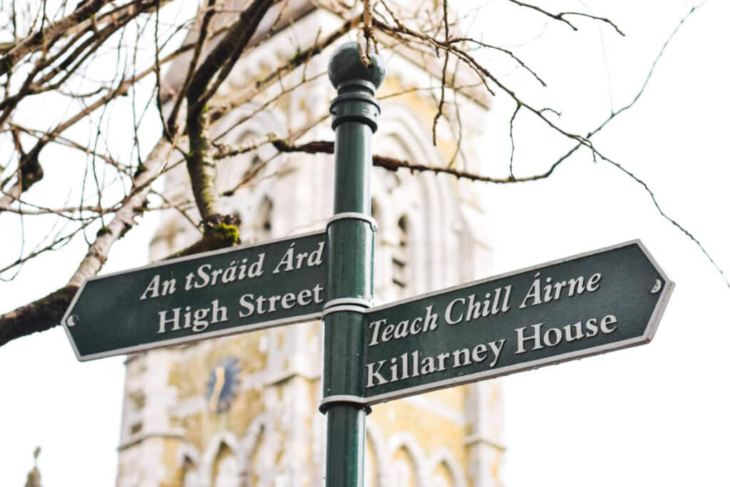 Killarney Street Sign