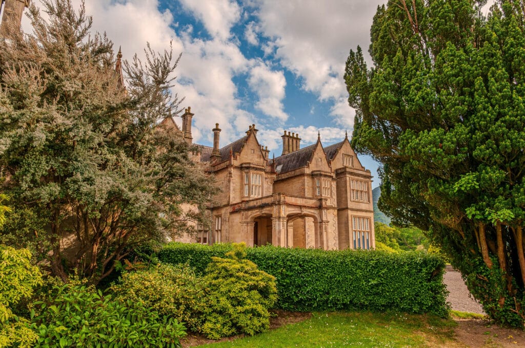 Ireland, The Muckross House in Killarney, County Kerry. Designed by William Burn and built in 1843.